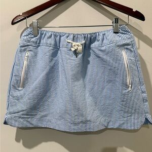 Magellan Outdoors Blue and White Striped Skort Size XS